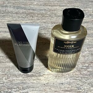 Bath & Body Works Noir 3-in-1 men’s collection body wash & VS Him Lotion